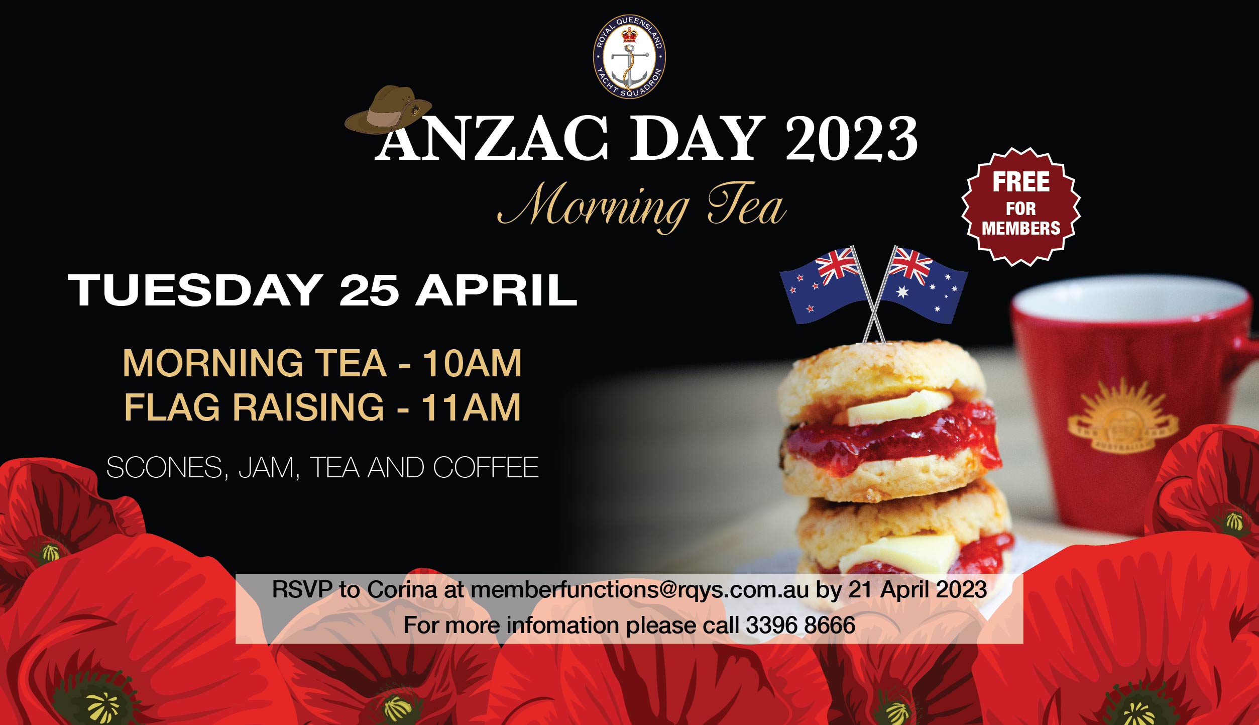 ANZAC Day 2023 Morning Tea & Flag Raising! RQYS