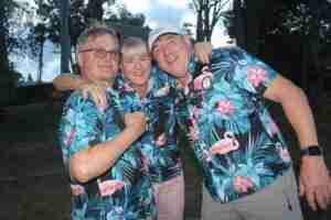 Goodwill Cup RQYS Crew celebrating in paradise shirts