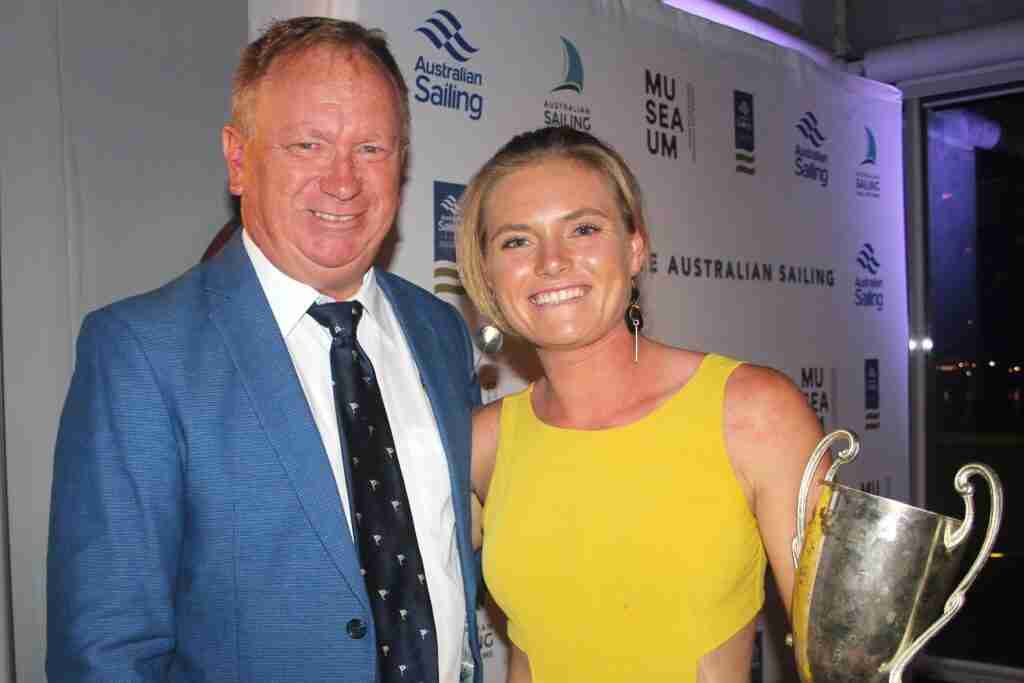 Mara Stransky and Mark Dingley at the Australian Awards
