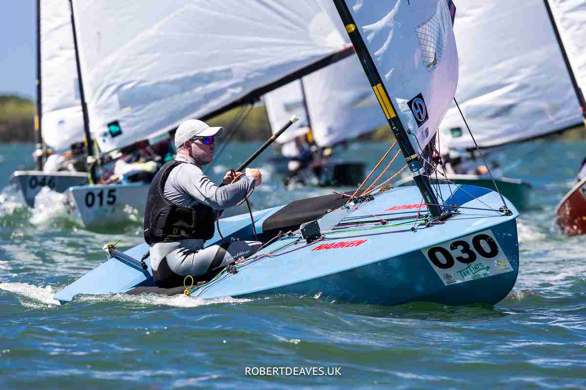 OK Dinghy 2024 Silver Winner Andy Davis, Great Brittan