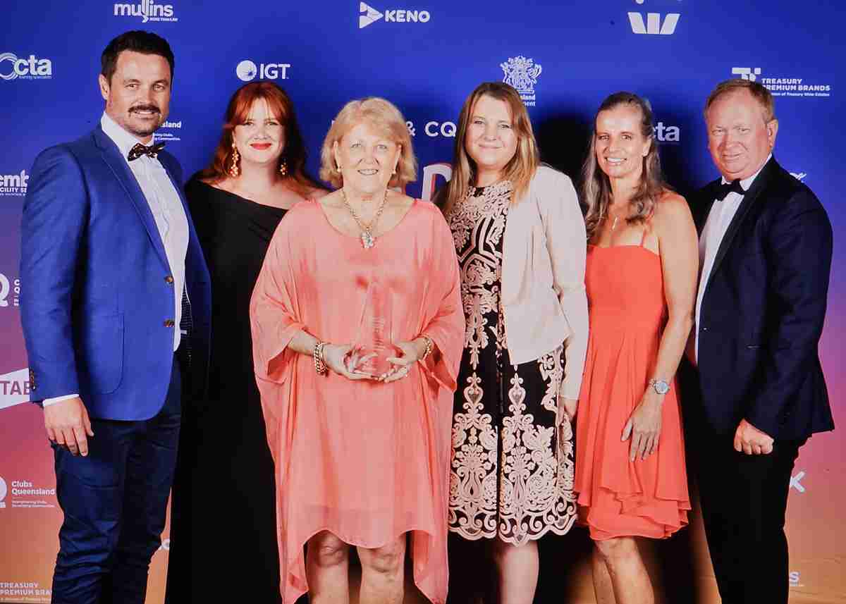 Clubs Queensland Awards 2024 RQYS Team accepting their award