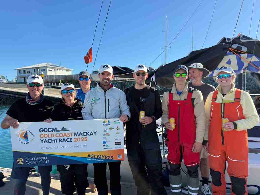 The "Trouble & Strife" crew, post 2025 Gold Coast to Mackay Yacht Race